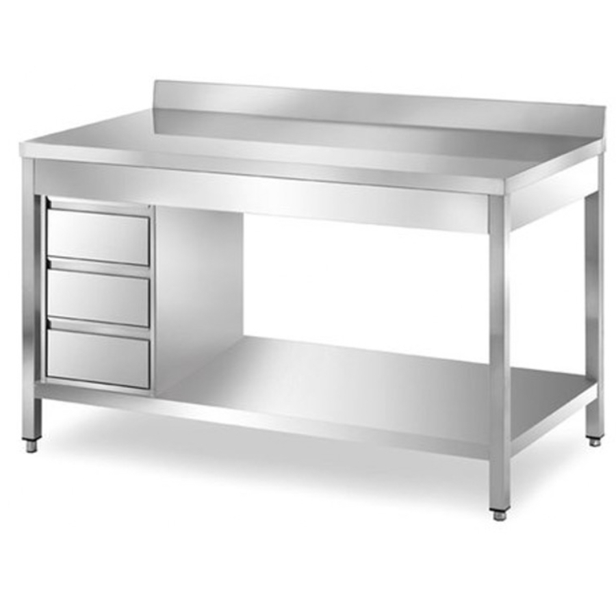 WORK TABLES WITH DRAWERS