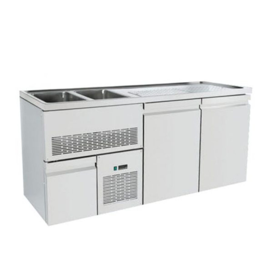 BAR REFRIGERATED COUNTER WITH SINK