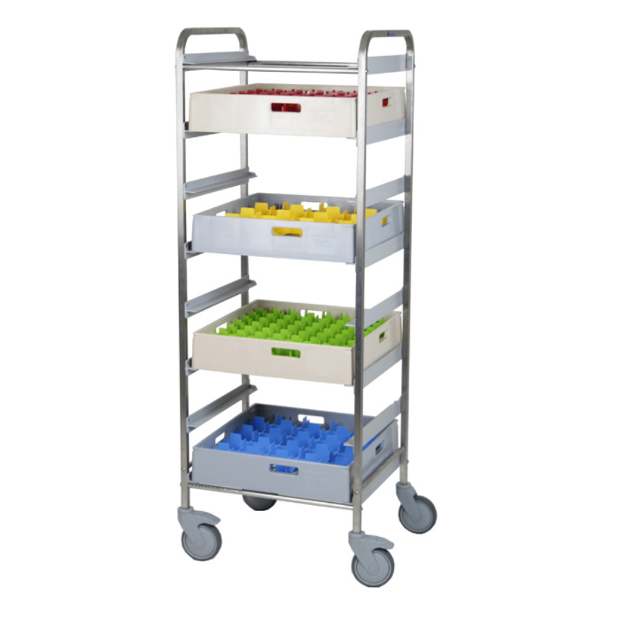 TROLLEYS FOR DISHWASHING BASKETS