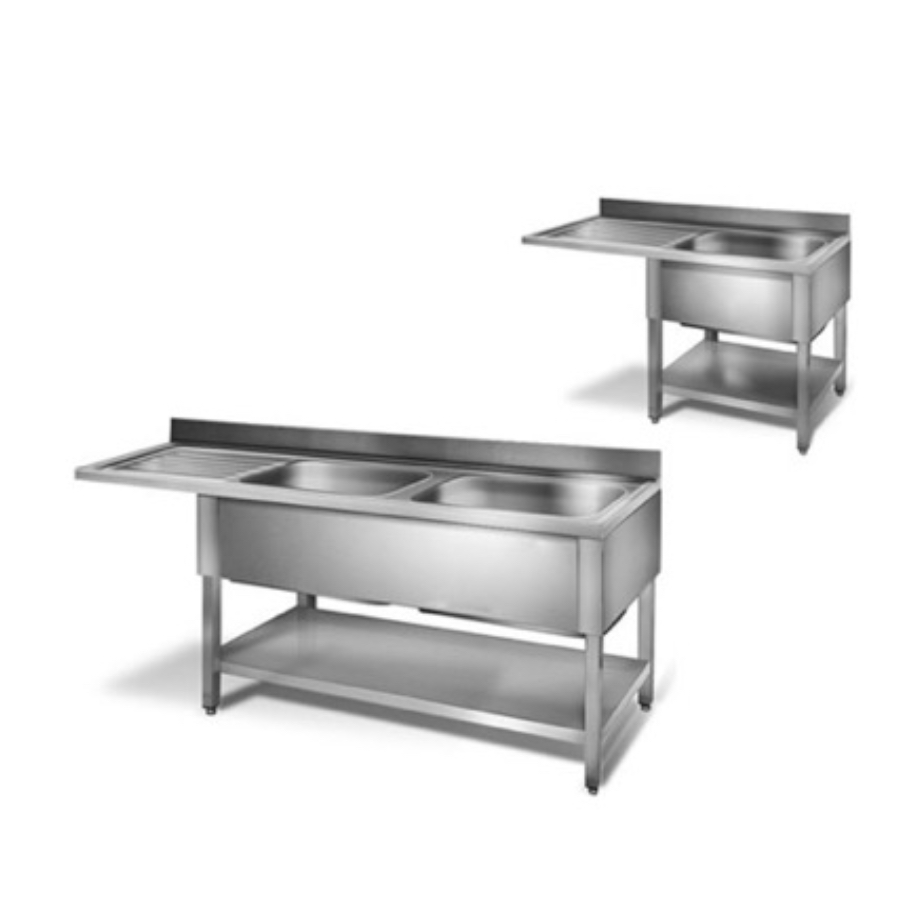 SINK TABLES WITH SPACE FOR UNDERCOUNTER DISHWASHER