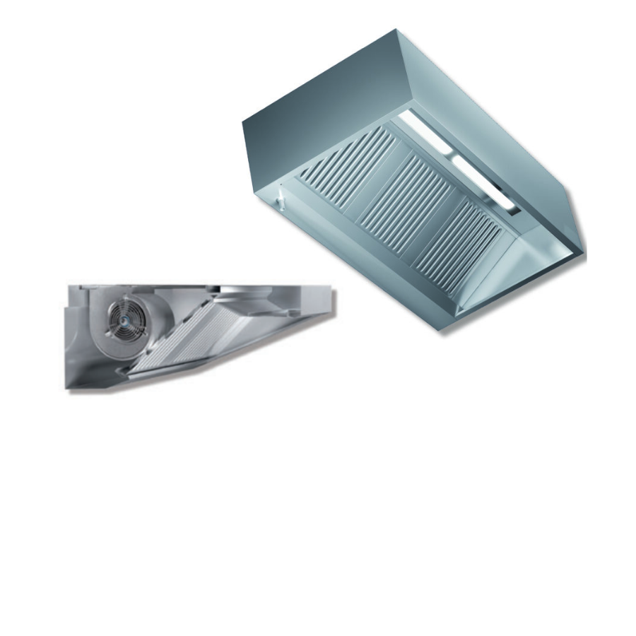 WALL MOUNTED VENTILATION HOODS "BOX TYPE" WITH MOTOR