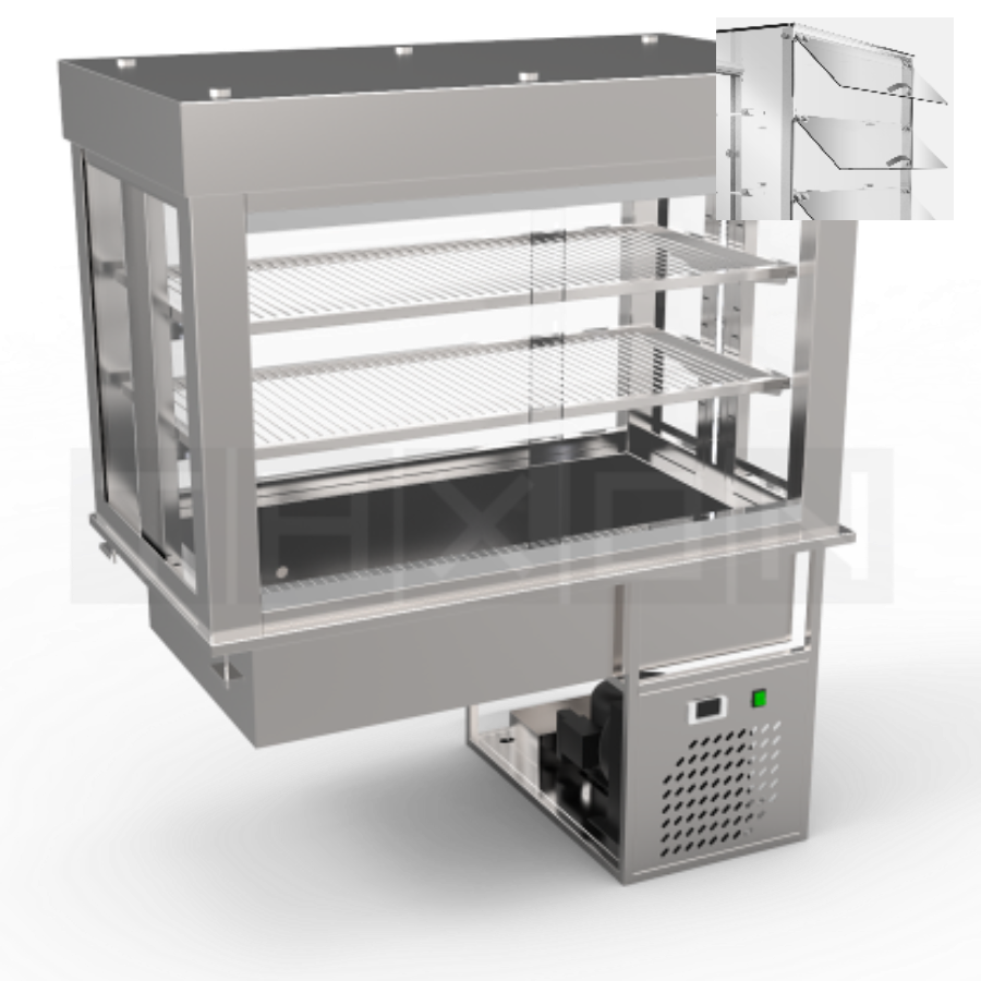 REFRIGERATED SELF SERVICE  DROP-IN DISPLAY 1200 mm