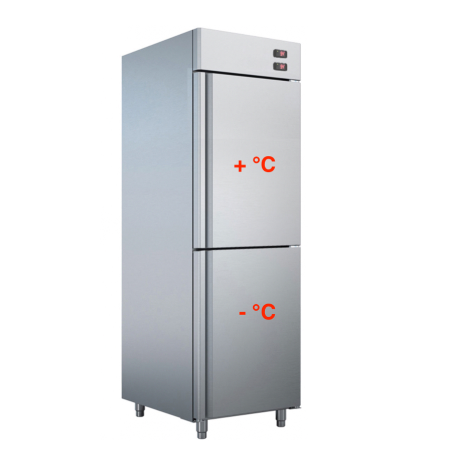DUAL TEMPRETURE FRIDGE FREEZER WITH 2 DOORS