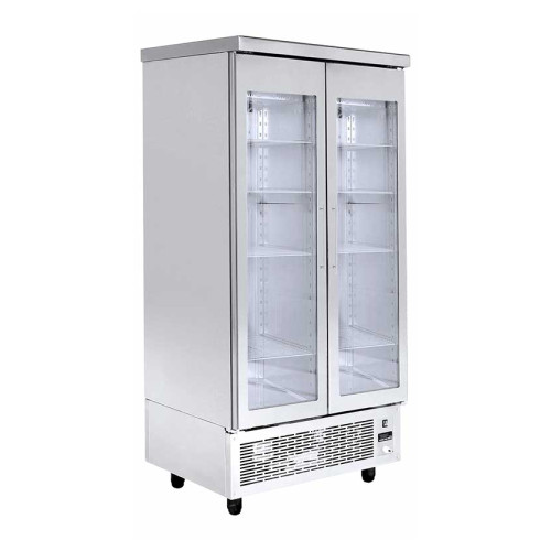 REFRIGERATOR WITH 2 GLASS DOORS GN 1/1
