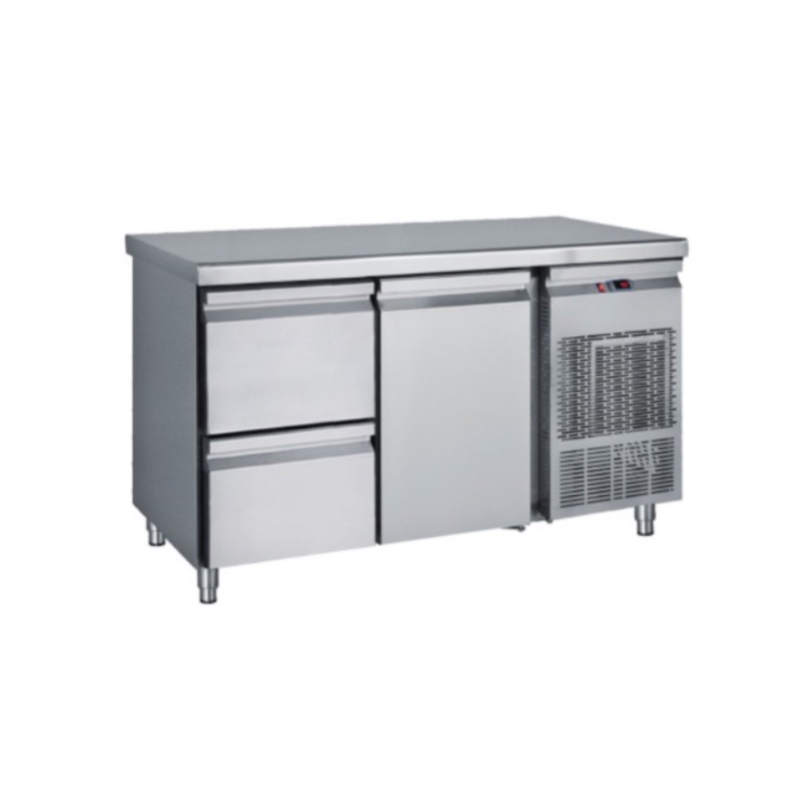 COOLING COUNTER 1 DOOR WITH 2 DRAWERS GN 1/1
