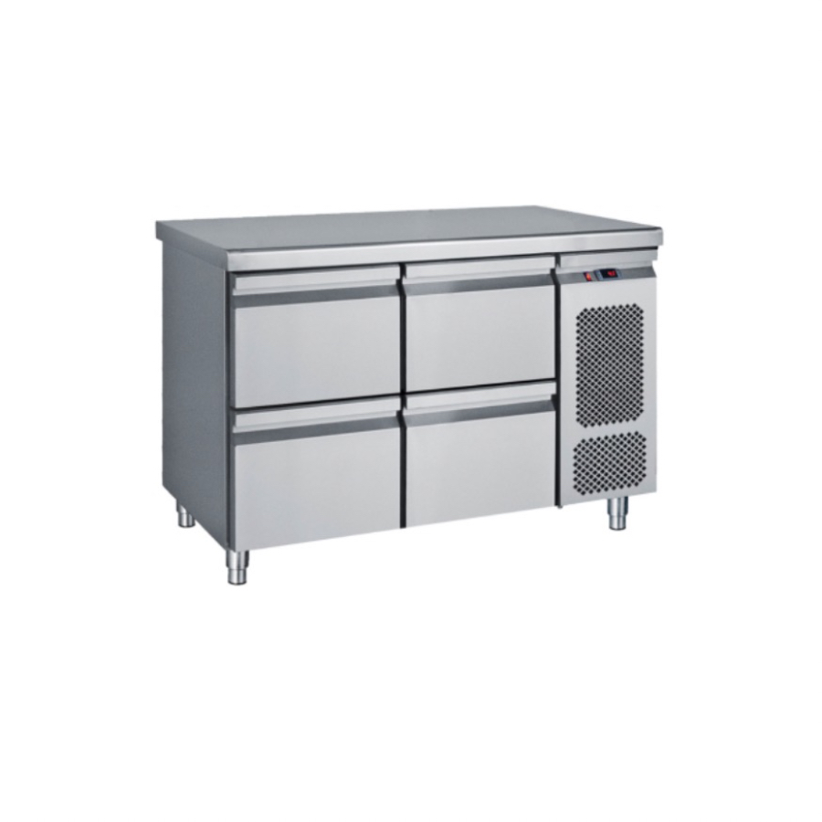 REFRIGERATED COUNTER 4 DRAWERS GN 1/1 COMPACT