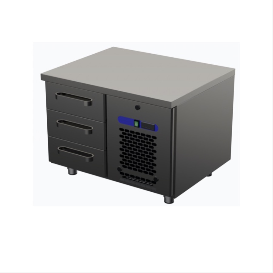 LOW COOLING COUNTER  / CHEF BASE WITH 3 DRWERS