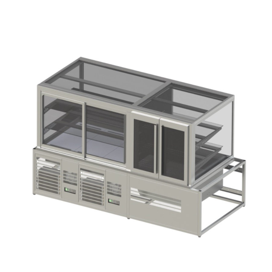 REFRIGERATED SELF SERVIS PASTRY DISPLAY 1200+800/2