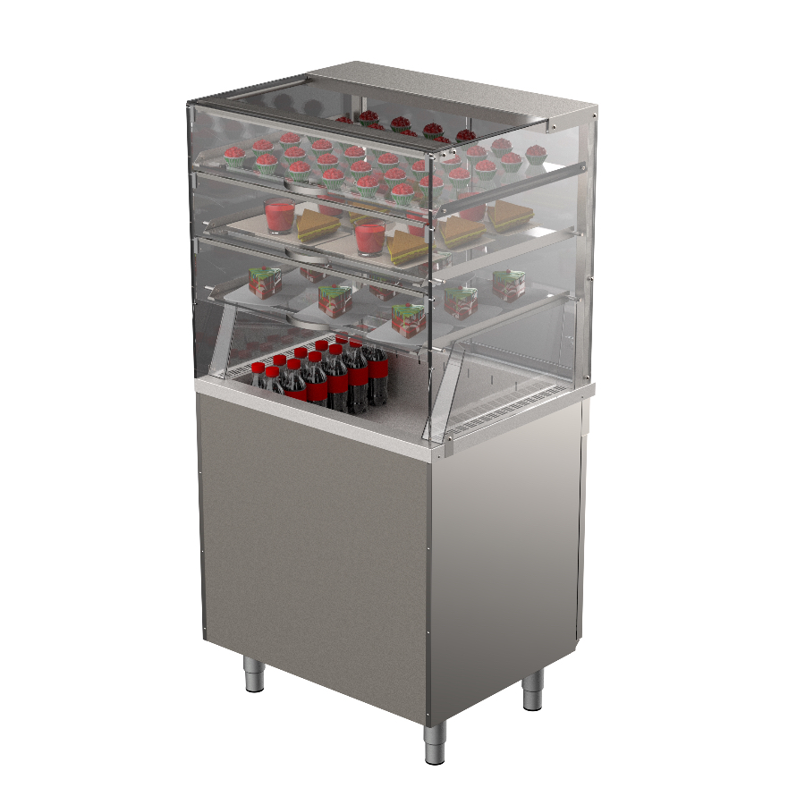 REFRIGERATED SELF SERVICE DISPLAY 800 mm + 3 shelves