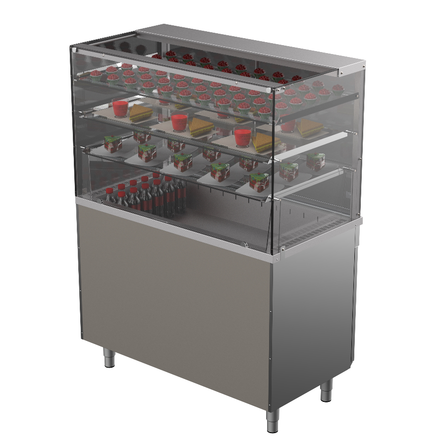 REFRIGERATED  DISPLAY 1200mm with 3 SHELVES