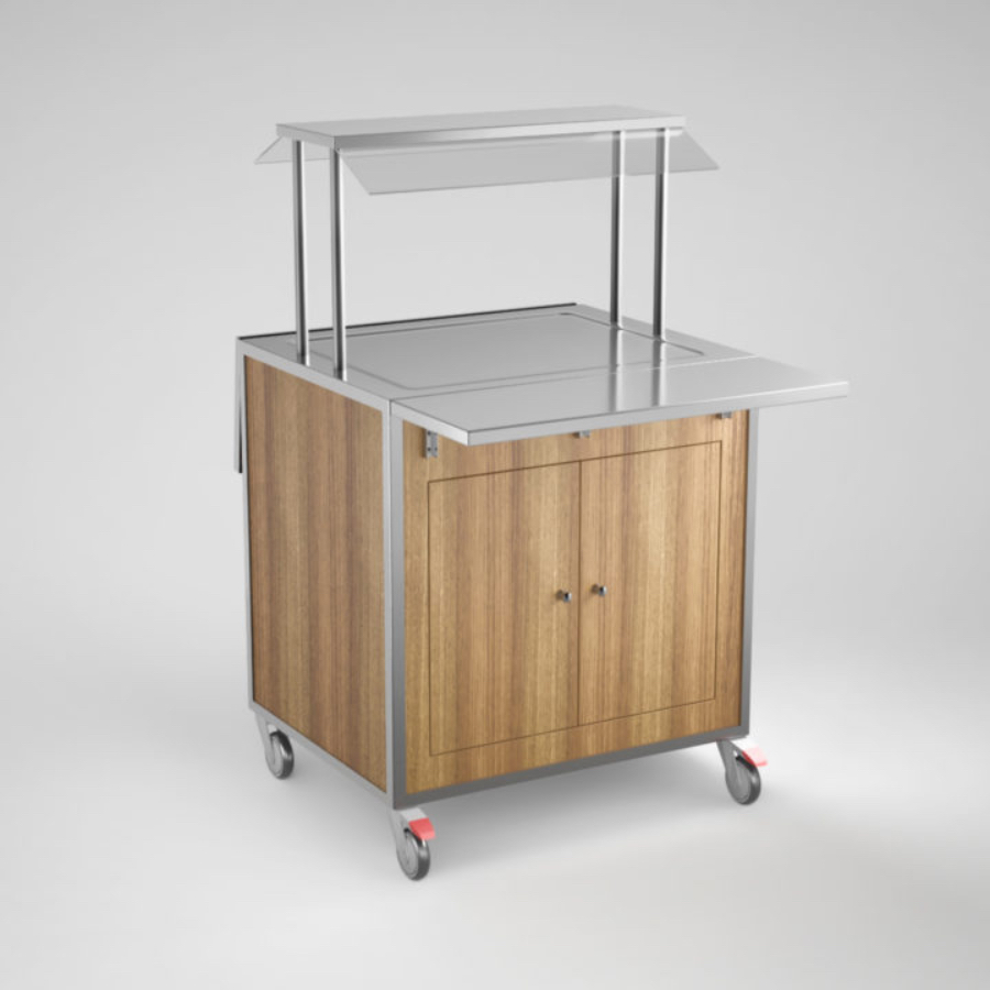 REFRIGERATED BUFFET TROLLEY 2 x  GN 1/1 WITH FLAT SURFACE