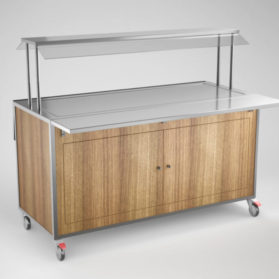 REFRIGERATED BUFFET TROLLEY  4  GN 1/1 WITH REFRIGERATED SURFACE