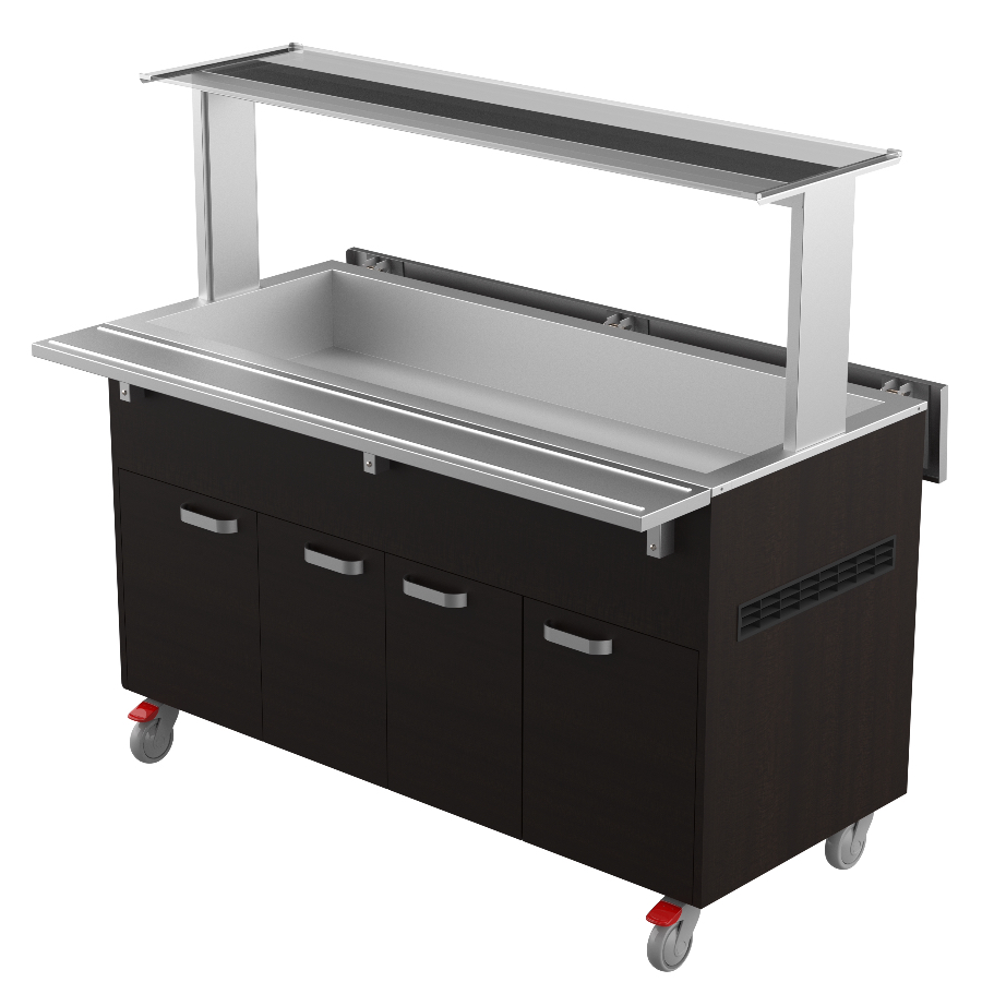 REFRIGERATED BUFFET ON WHEELS 4 x GN 1/1