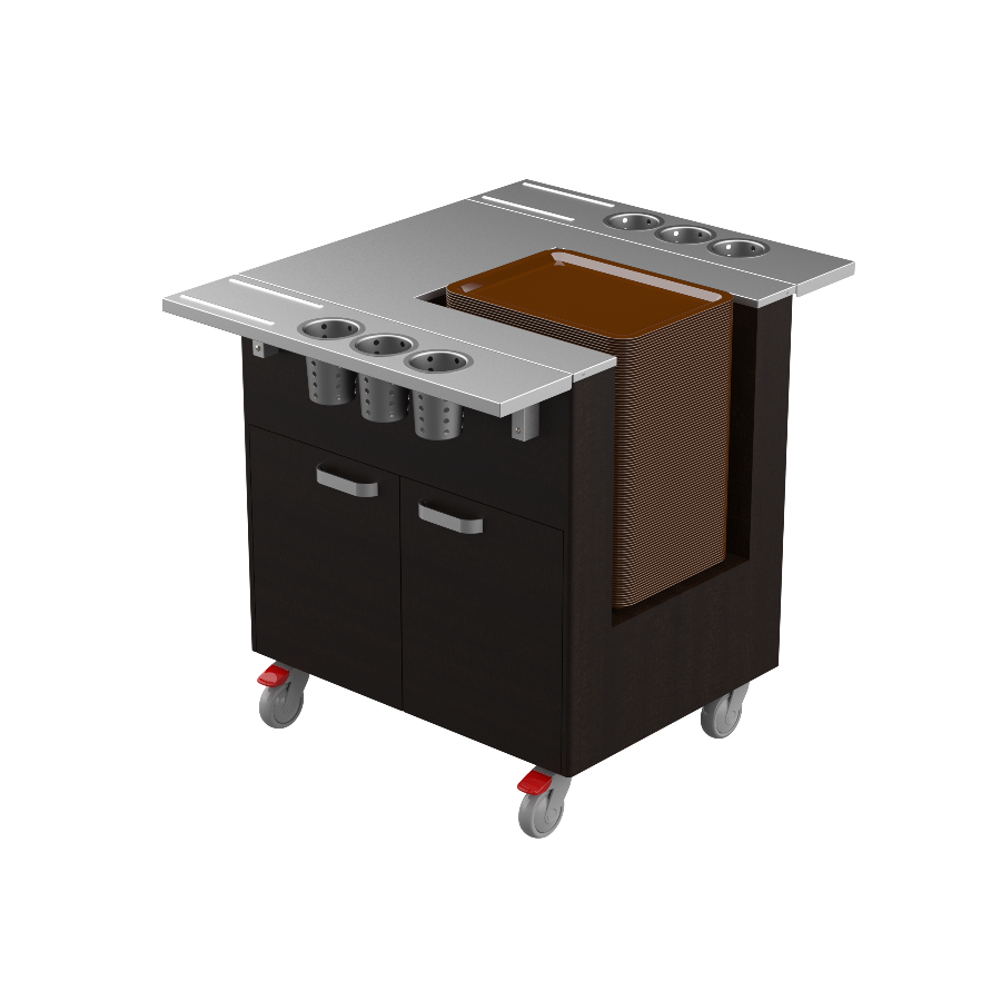 NEUTRAL SERVING BUFFET FOR CANTEEN TRAYS (RIGHT)