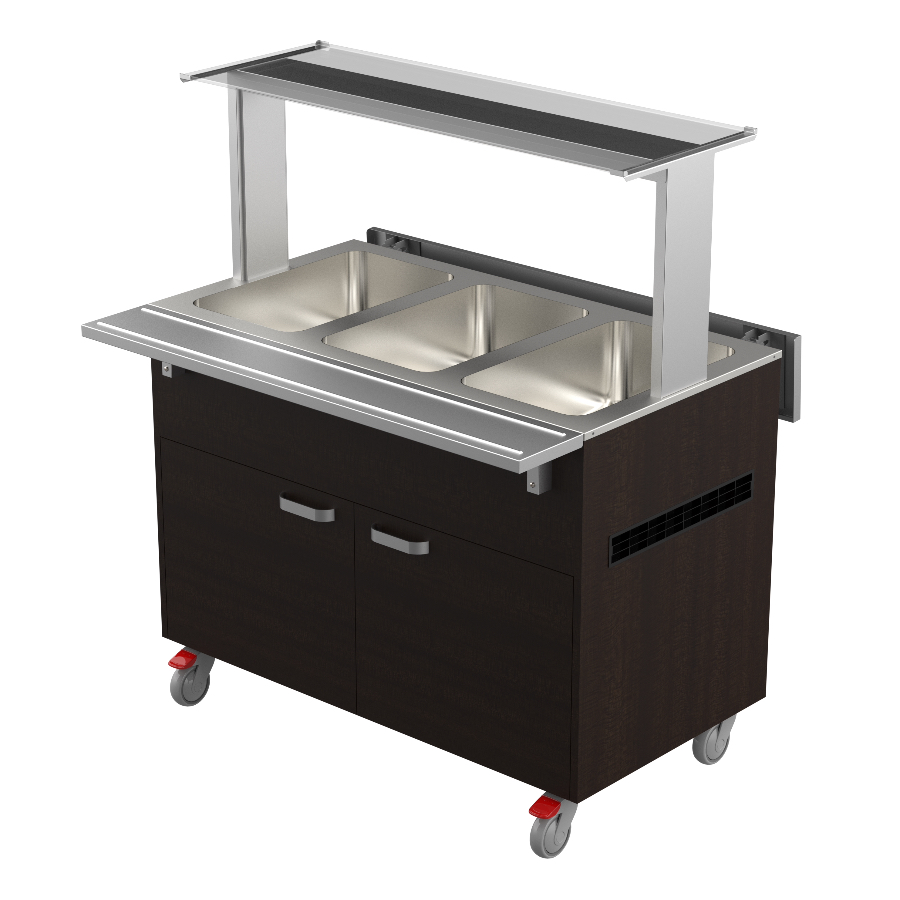 HEATED BUFFET BAINMARIE 3 GN WITH SPERATED CONTROLERS