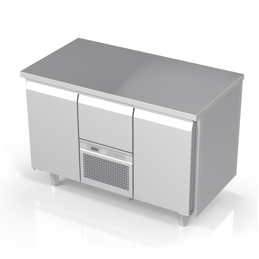 REFRIGERATED COUNTER WITH 2 DOORS +1 DRAWER