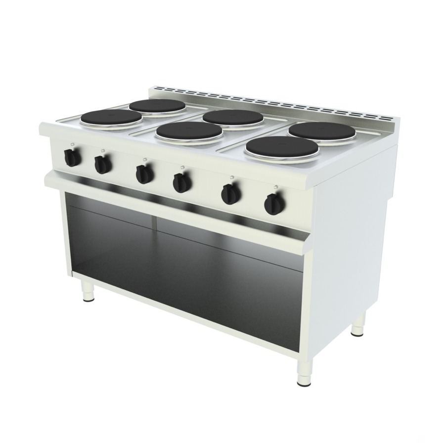 ELECTRIC RANGE WITH 6 ROUND PLATES