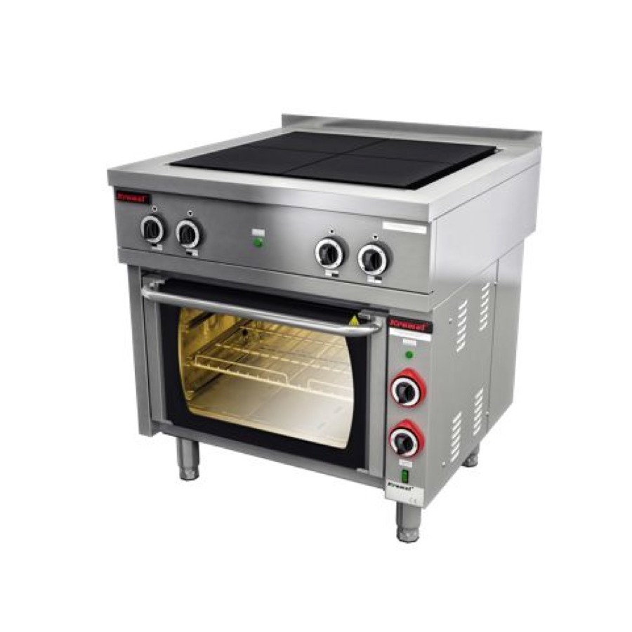ELECTRIC RANGE WITH CAST IRON HOTPLATES AND ELECTRIC OVEN GN 1/1