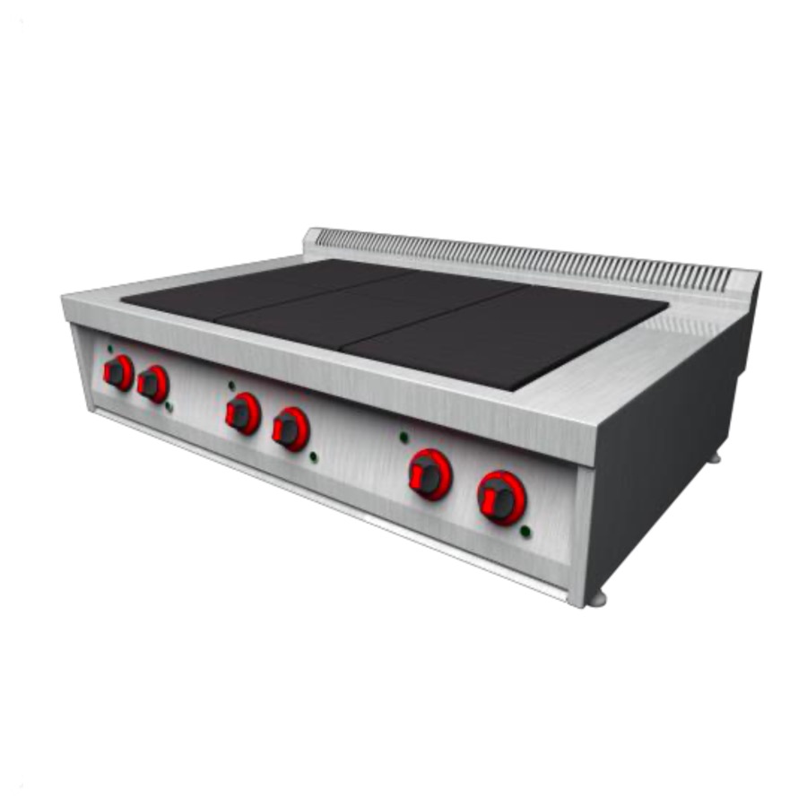 ELECTRIC RANGE WITH 6 CAST IRON PLATES COUNTER TOP MODEL