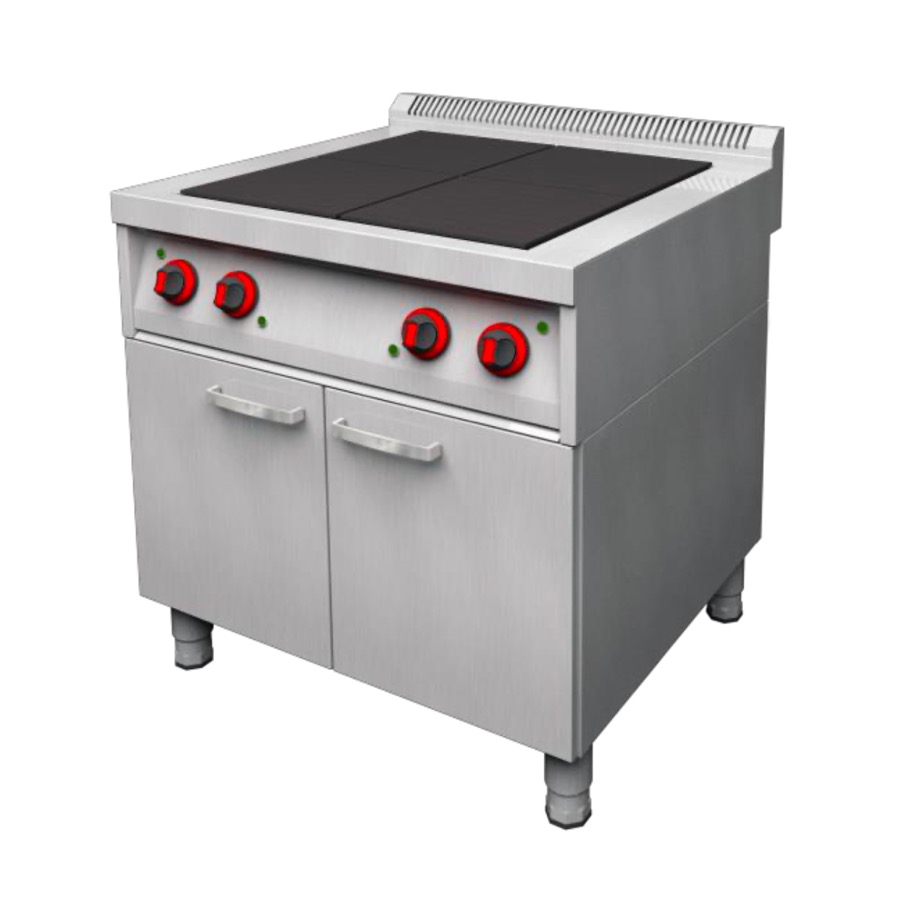 ELECTRIC RANGE WITH 4 CAST IRON PLATES