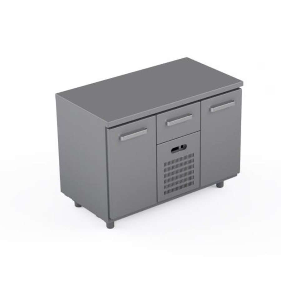 COOLING COUNTER WITH 2 DOORS + 1 DRAWER