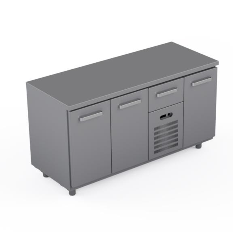 COOLING COUNTER WITH 3 DOORS + 1 DRAWER