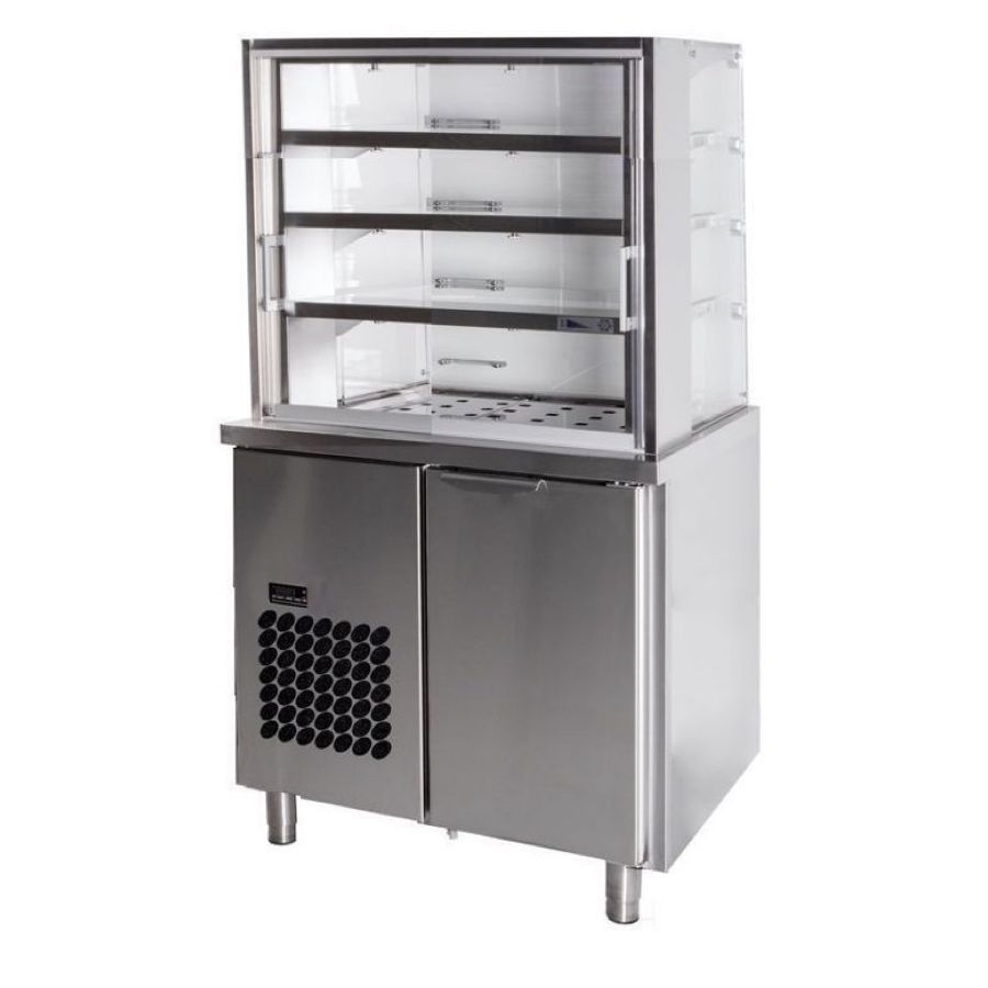 SELF SERVICE DISPLAY 860mm WIT 3 SHELVES