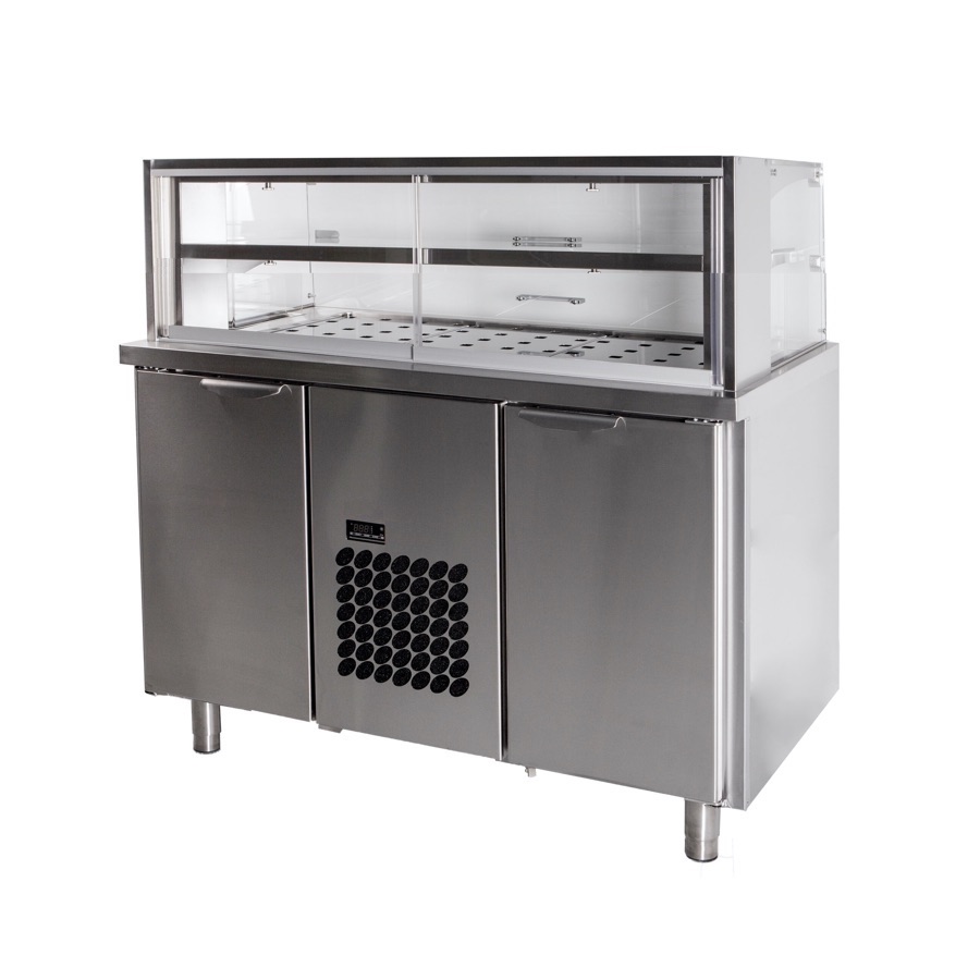 SELF SERVICE DISPLAY 1260mm WITH 1 SHELVE