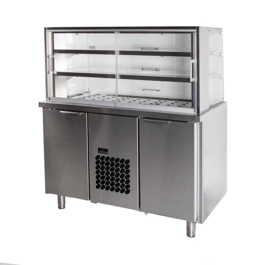 SELF SERVICE DISPLAY 1260mm WITH 2 SHELVES