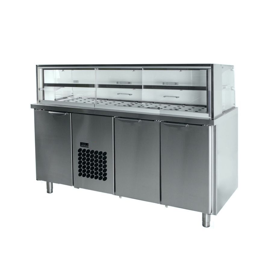 REFRIGERATED SELF-SERVICE DISPLAY  1660mm WITH 1 SHELVE