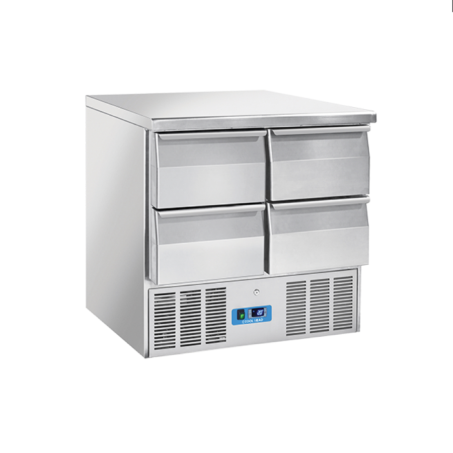 COOLING COUNTER WITH 4 DRAWERS GN 1/1