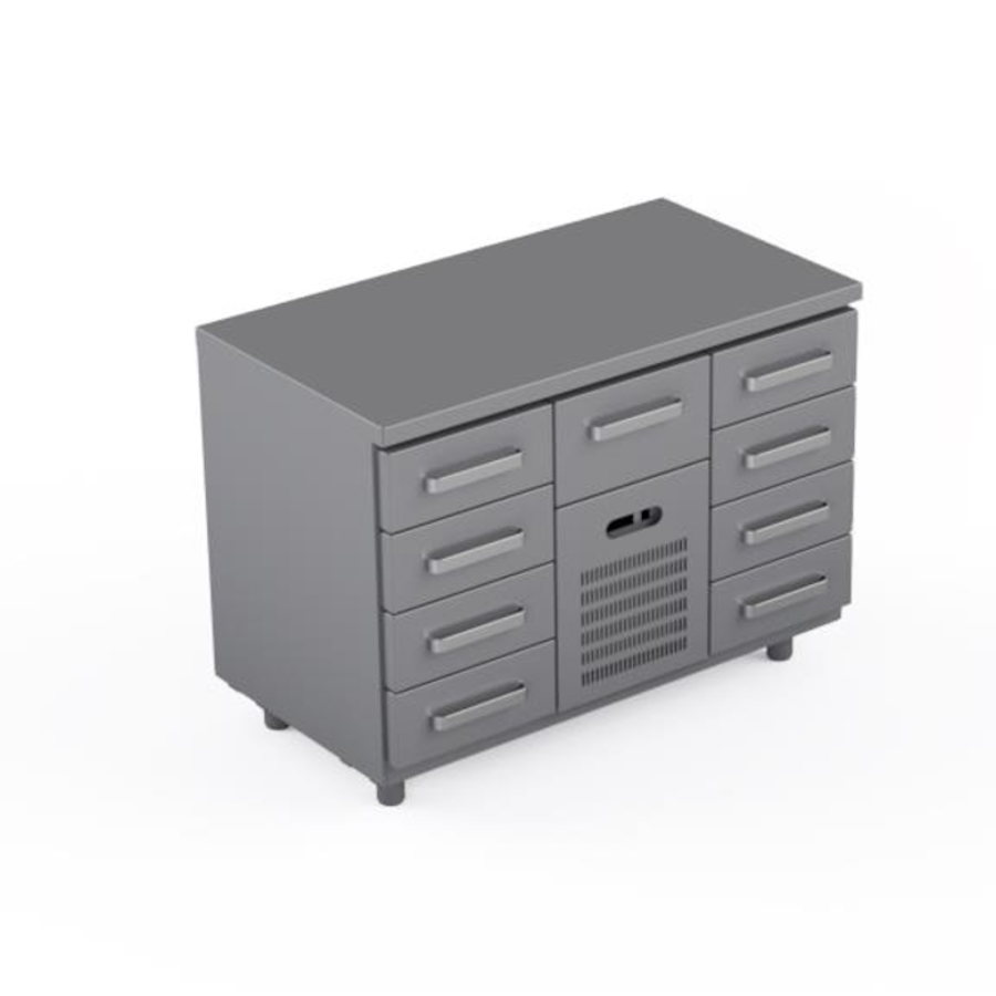 COOLING COUNTER WITH  9 DRAWERS