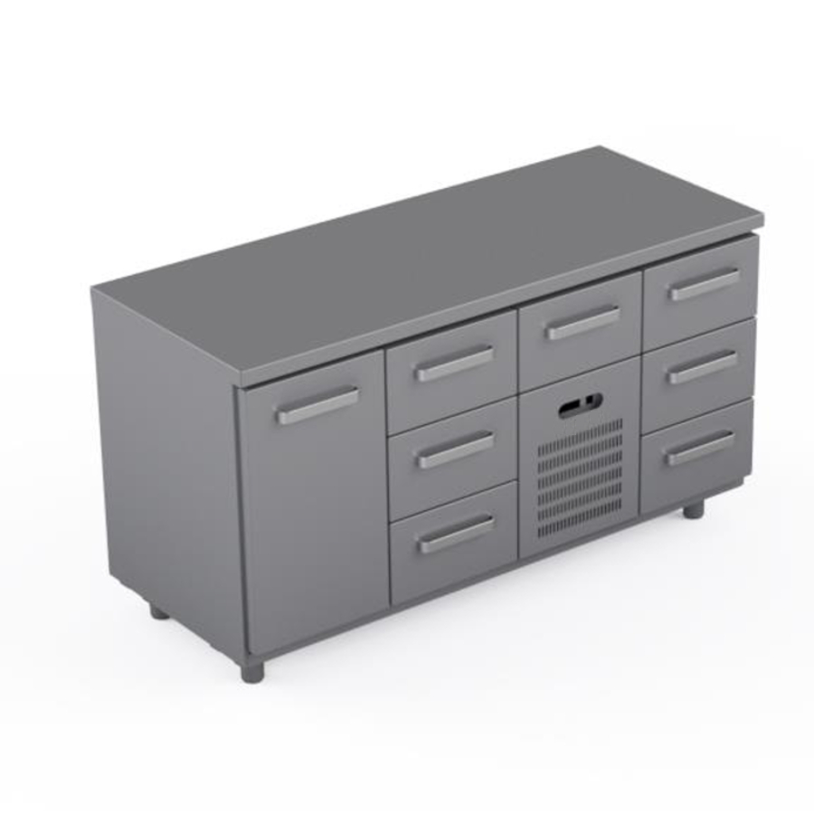 COOLING COUNTER 1 DOOR + 7 DRAWERS