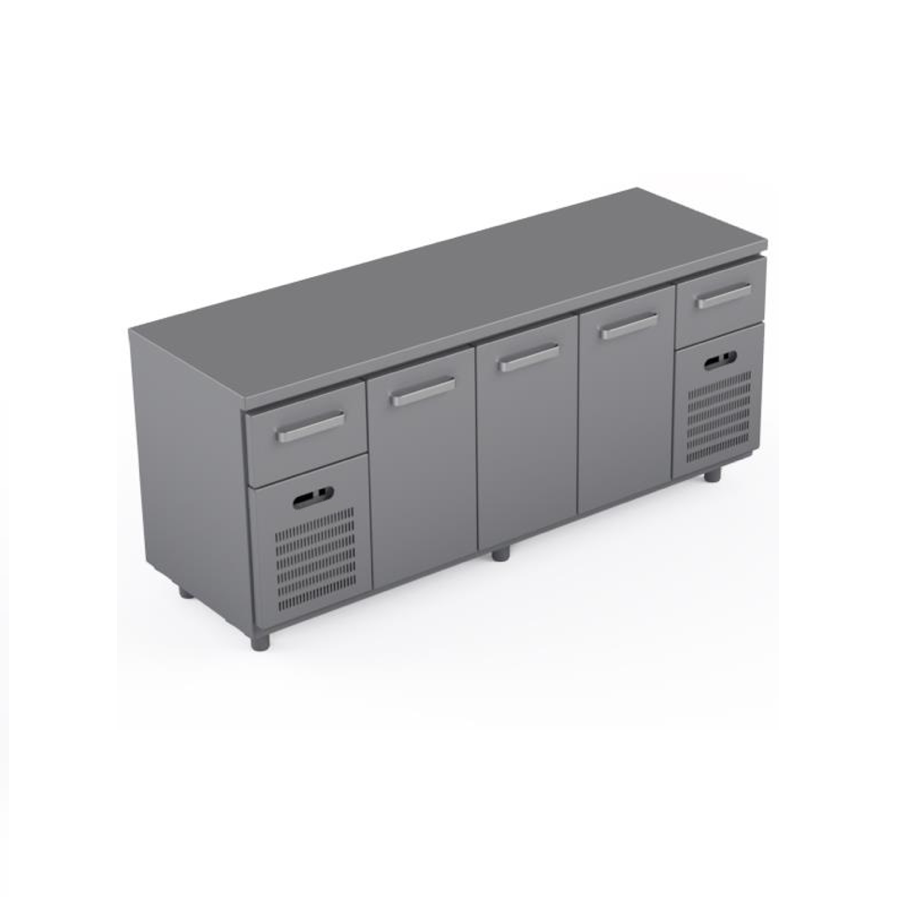 COOLING COUNTER 3 DOORS + 2 DRAWERS