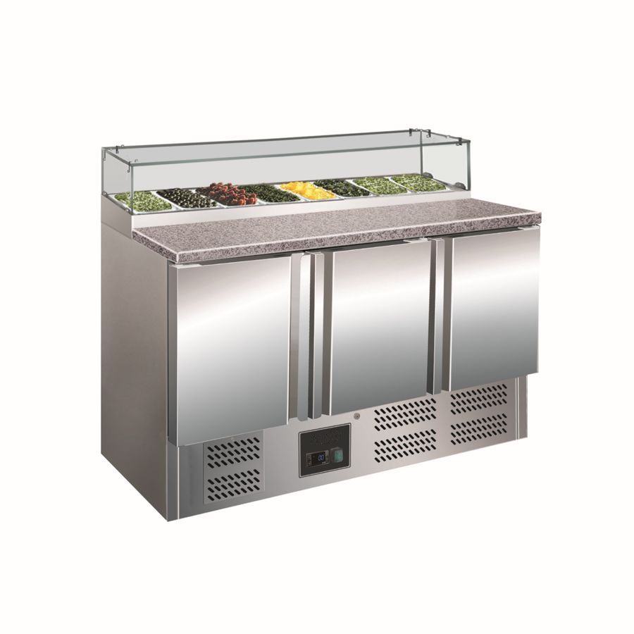 REFRIGERATED PIZZA PREPARATION COUNTER  GN 1/6