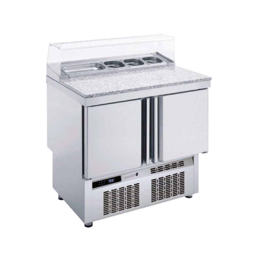 REFRIGERATED  PIZZA AND SALLAD PREPARATION COUNTER 2 DOORS