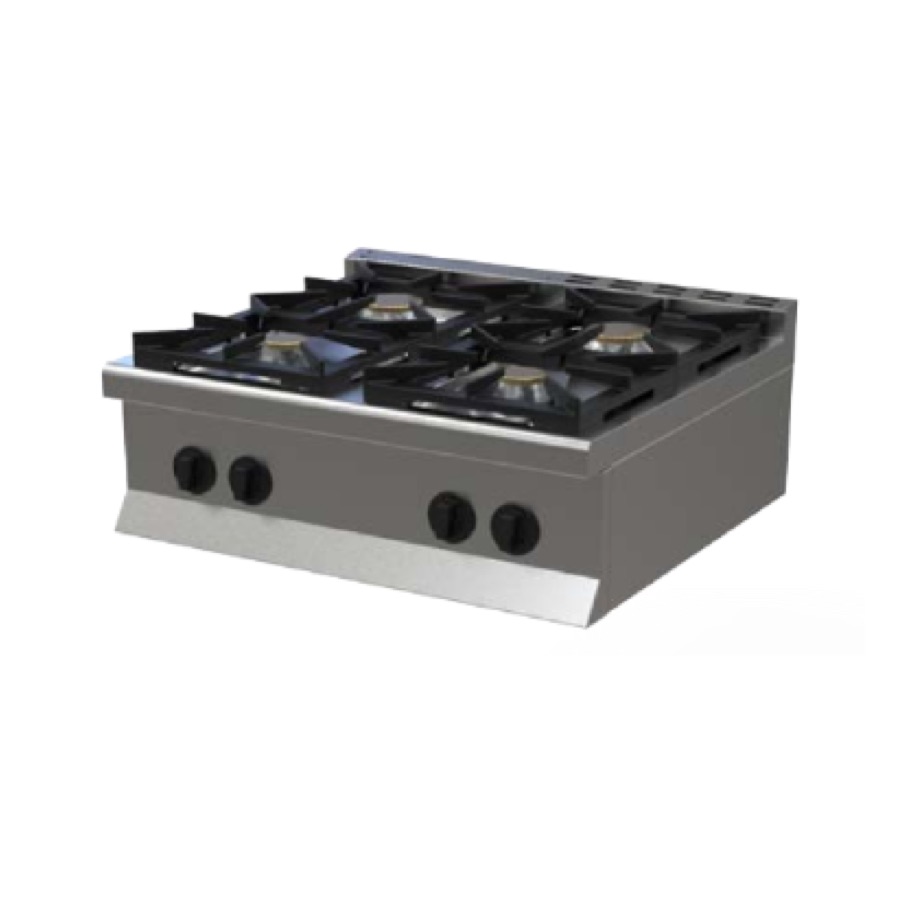 GAS RANGE WITH 4 BURNERS COUNTER TOP