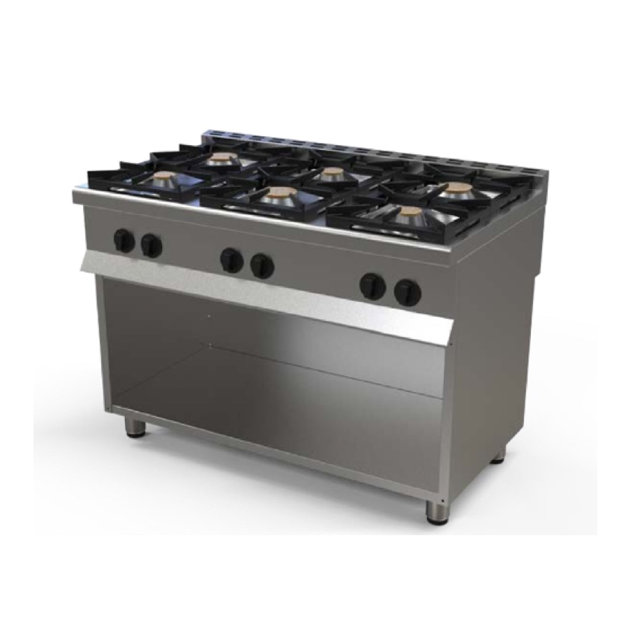 GAS RANGE WITH 6 HOTPLATES