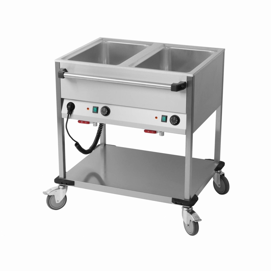 HEATED BAINMARIE TROLLEY 2 x GN 1/1
