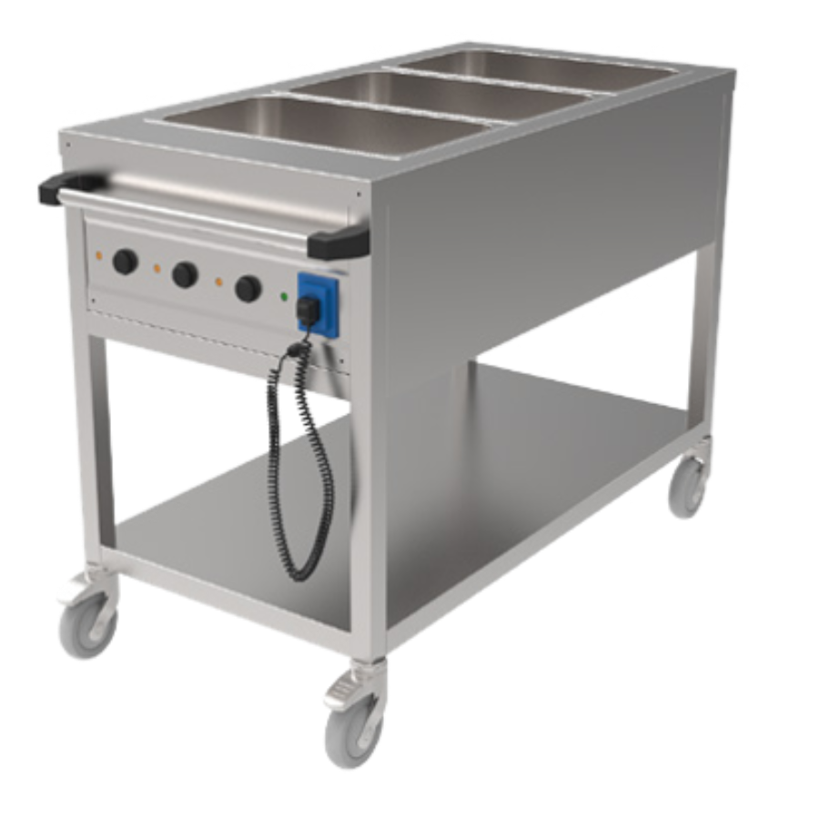 HEATED BAINMARIE TROLLEY 3 GN
