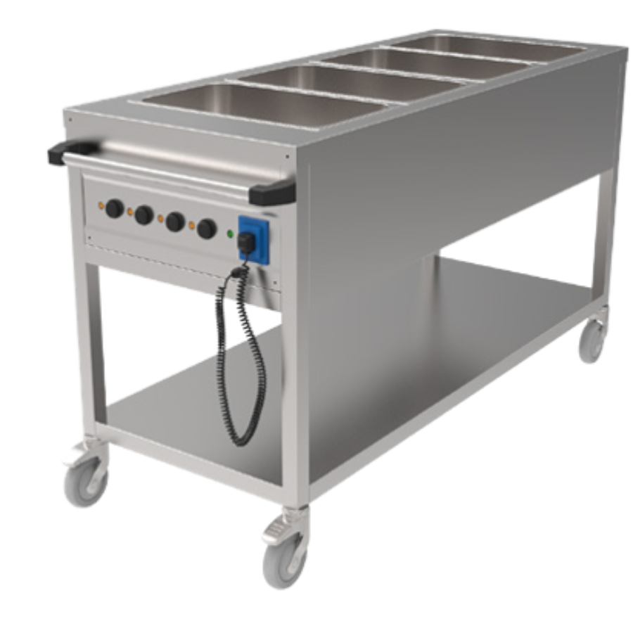HEATED BAINMARIE TROLLEY 4 GN