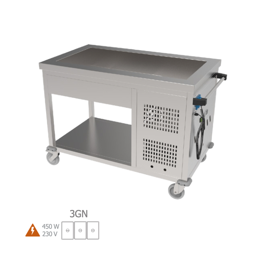 REFRIGERATED BAINMARIE TROLLEY 3 x GN 1/1