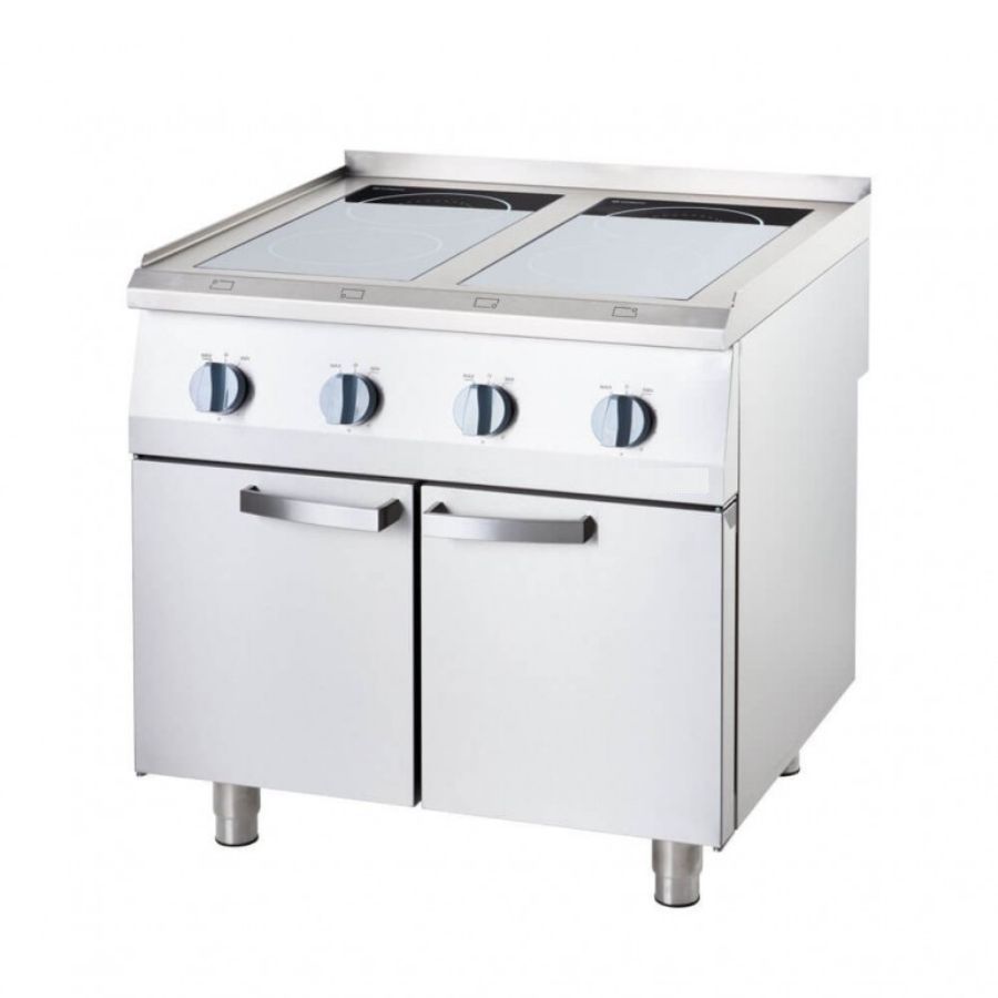 INDUCTION RANGE 4 ZONES WITH CUPBOARD