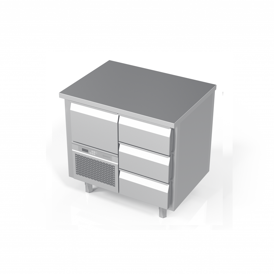 UNDERCOUNTER FREEZER WITH  4 DRAWERS GN 1/1