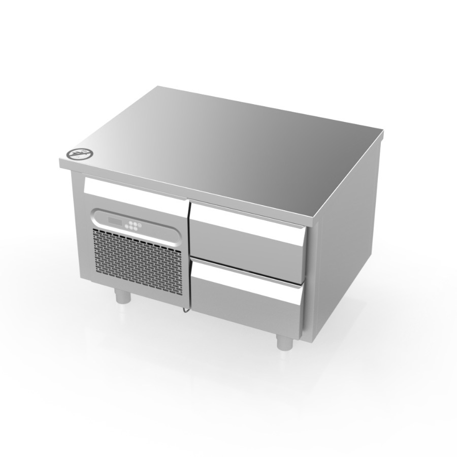 LOW COOLING COUNTER / CHEFF BASE / UNDERBOILER COUNTER WITH 2 DRAWERS