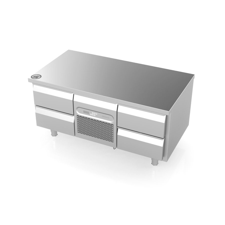 LOW COOLING COUNTER / CHEFF BASE / UNDERBOILER COUNTER WITH 4 DRAWERS