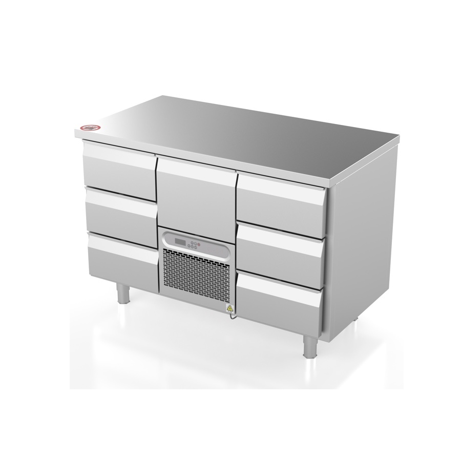 UNDECOUNTER FREEZER WITH 7 DRAWERS