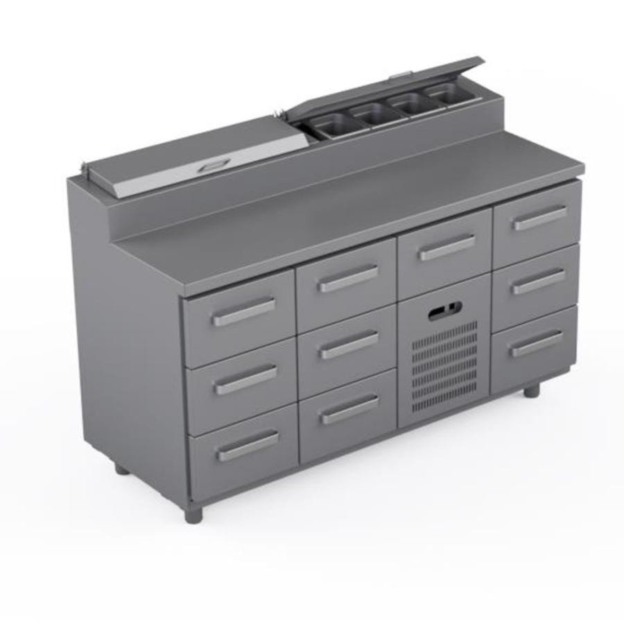 COOLING PREPARATION COUNTER 10 DRAWERS