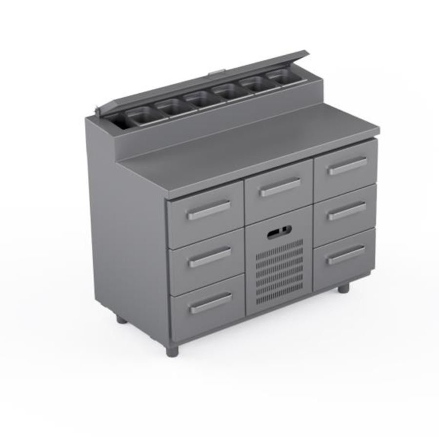 COOLING PREPARATION COUNTER 7 DRAWERS