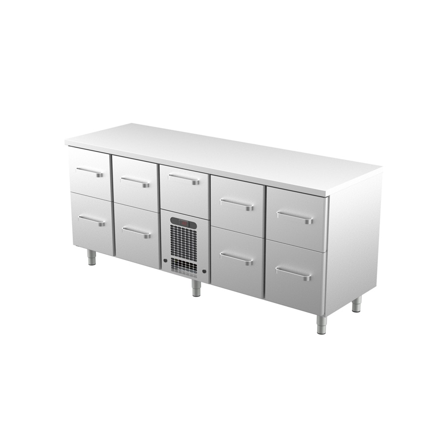 REFRIGERATED BAR COUNTER FOR BEVERAGES 2000mm